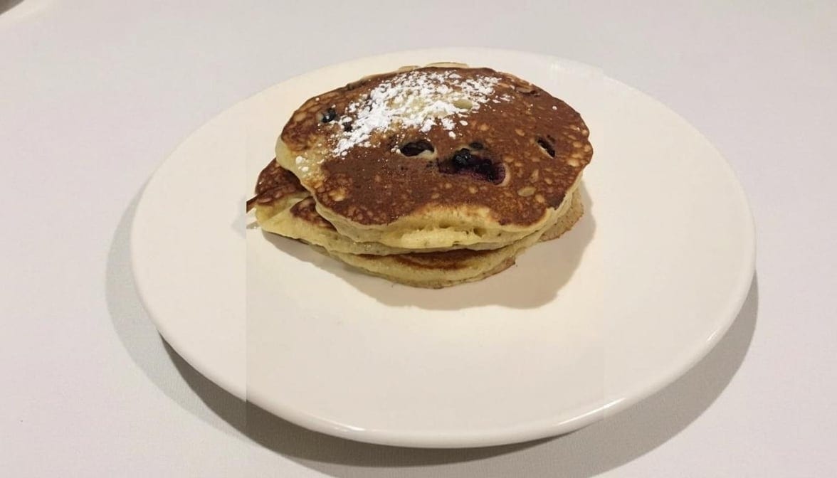Blueberry Pancakes.