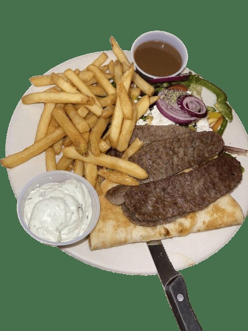 Beef Gyro Platter.