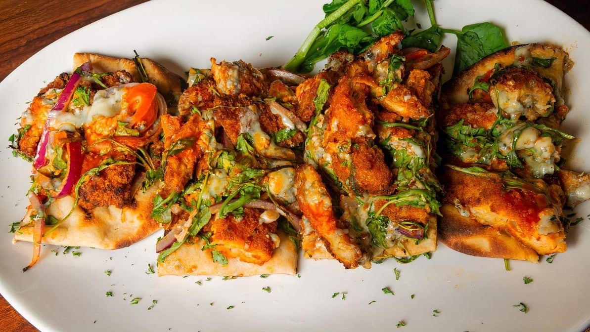 Buffalo Chicken Flatbread.