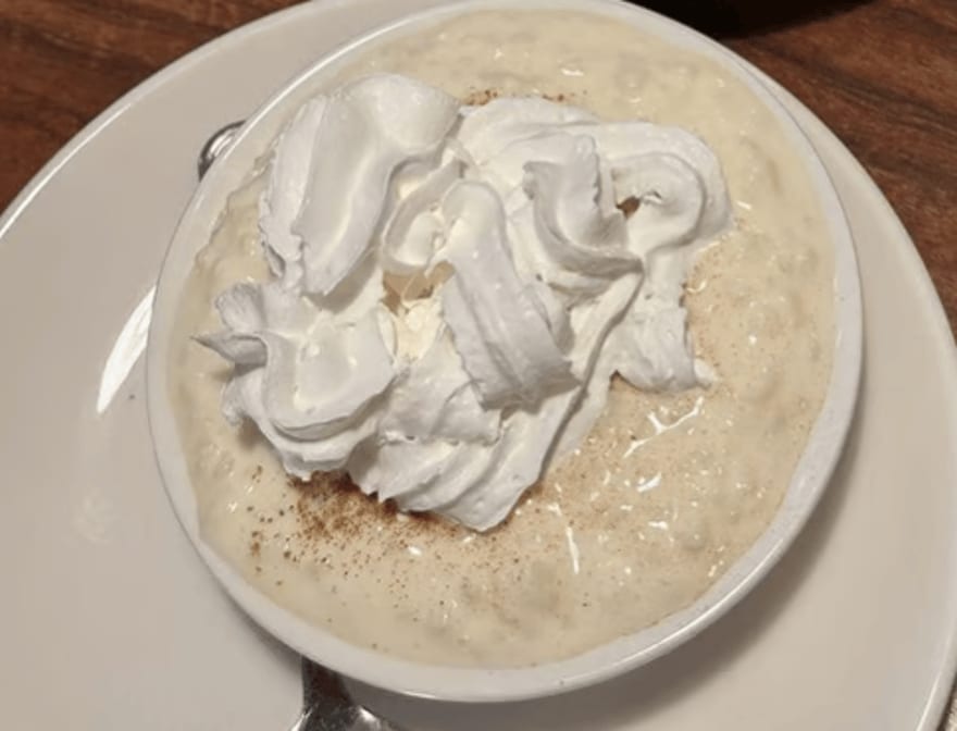 Creamy Rice Pudding.