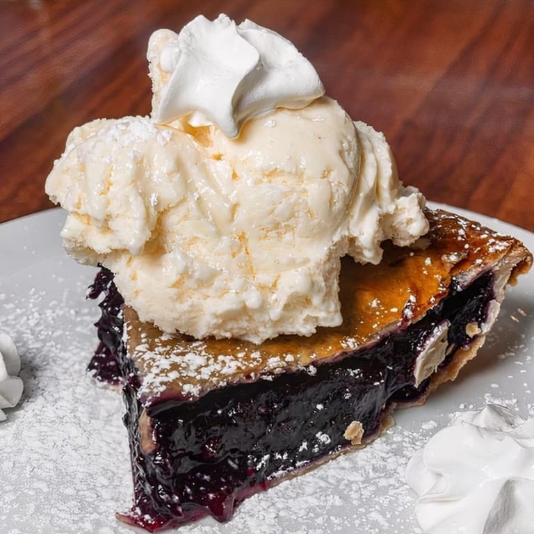 Indulge in our blueberry pie