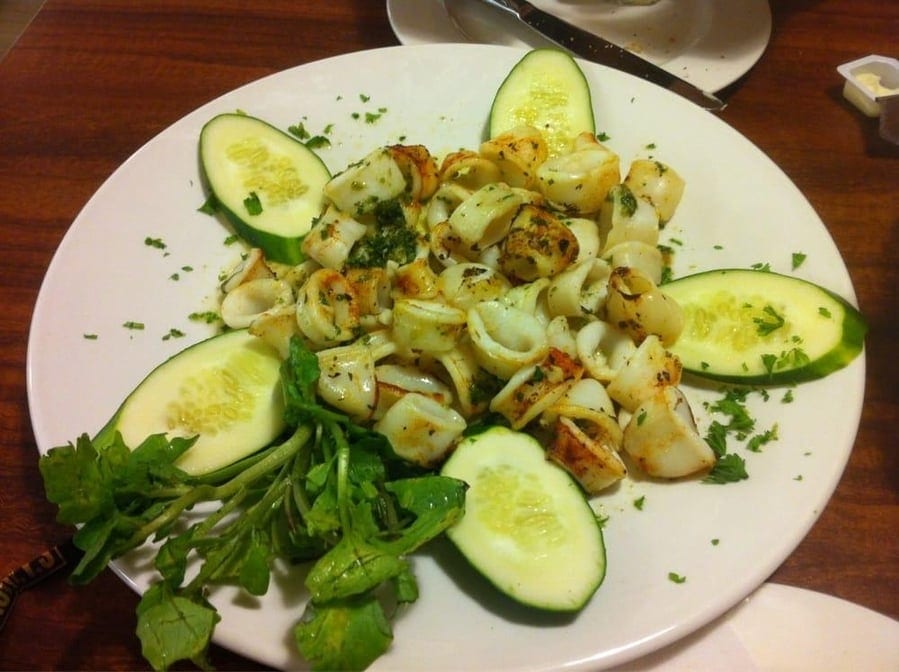 Grilled Calamari.